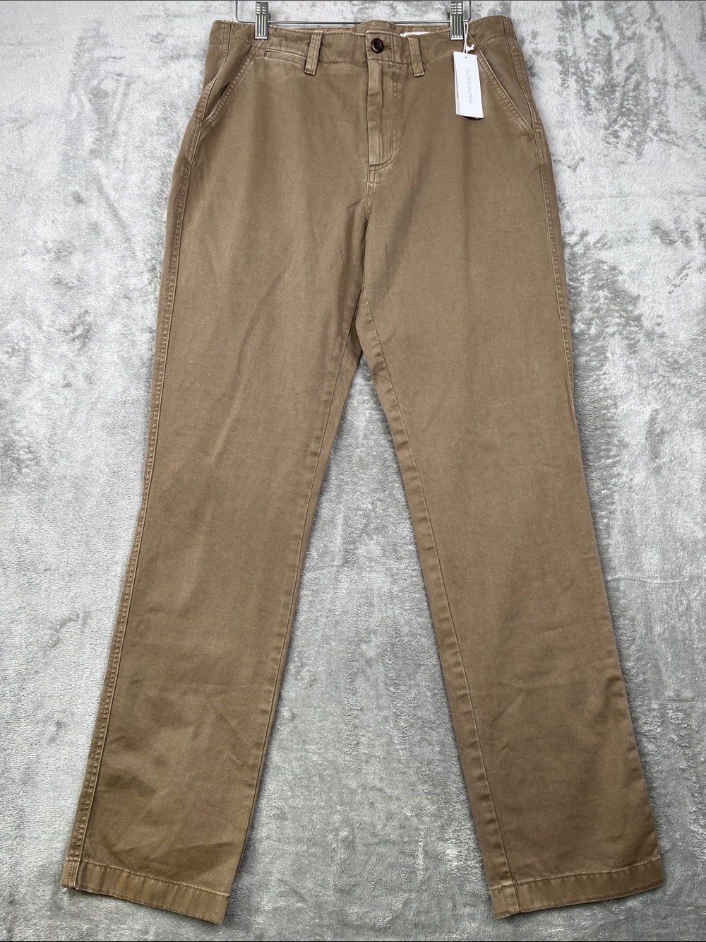 NEW Outerknown 30 Mens Brown 100% Organic Cotton Chino Pants